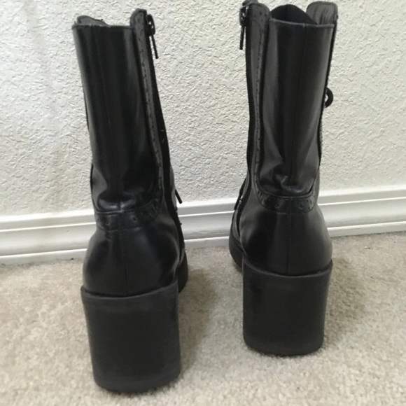 Heeled Combat Boots - Picture 4 of 4